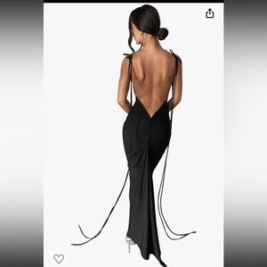 Ruched Body Con Maxi Dress‎